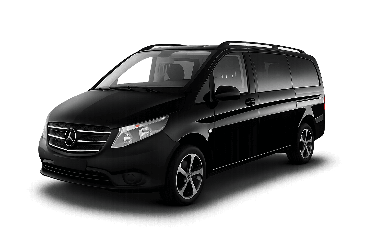 Black Mercedes-Benz Sprinter professional van